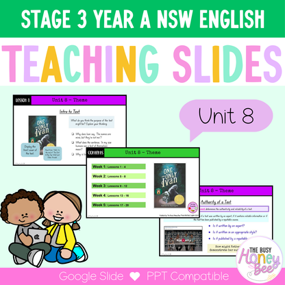 Stage 3 Year A Unit 8 Theme English Teaching Slides