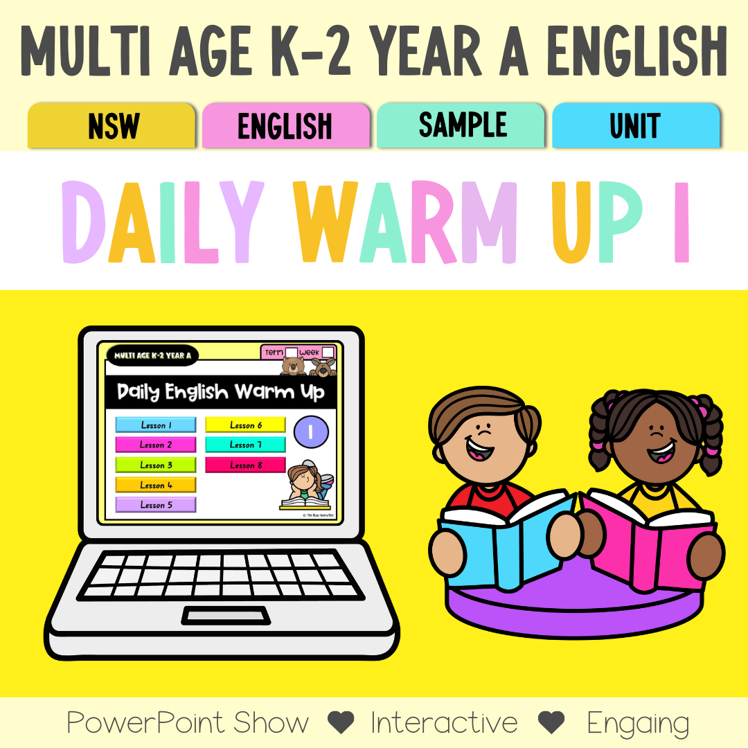 Multi Age K-2 Year A English Daily Warm Up Unit 1