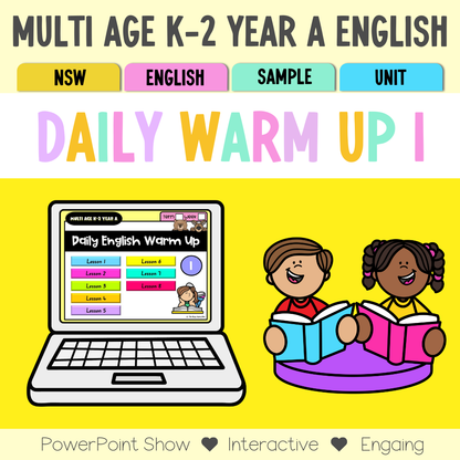 Multi Age K-2 Year A English Daily Warm Up Unit 1