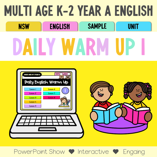 Multi Age K-2 Year A English Daily Warm Up Unit 1