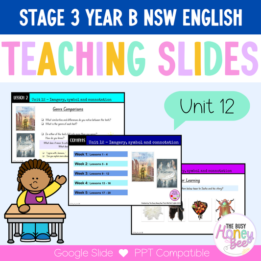 Stage 3 Year B Unit 12 Imagery, symbol and connotation English Teaching Slides