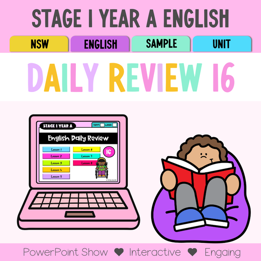 Stage 1 Year A Australian | NSW English Daily Review | Warm-Up Unit 16