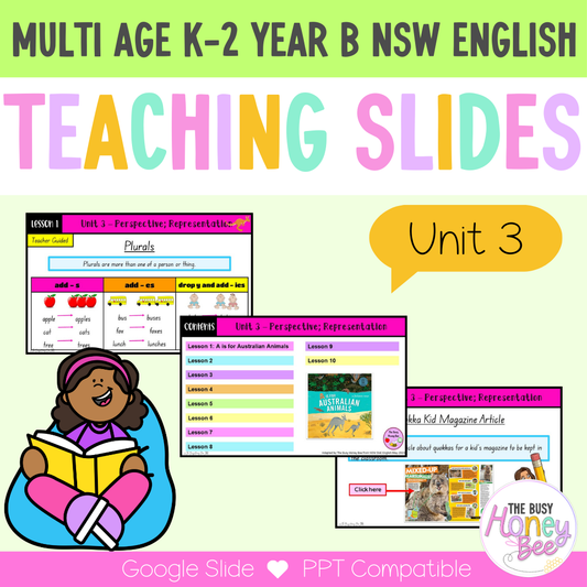 Multi Age Year B Unit 3 Perspective; Representation English Teaching Slides