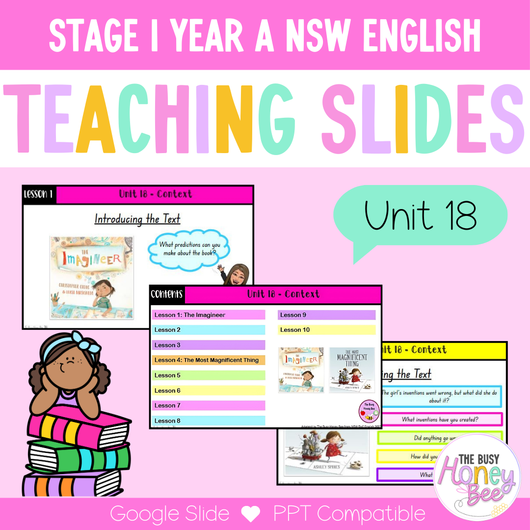 Stage 1 Year A Term 4 English Teaching Slides Mega Bundle