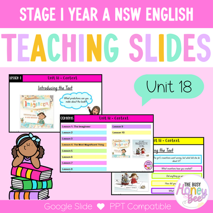 Stage 1 Year A Term 4 English Teaching Slides Mega Bundle