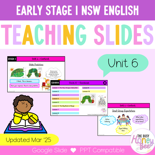 Early Stage 1 Unit 6 NSW Context English Teaching Slides