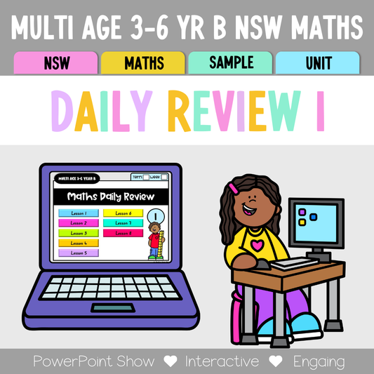 Multi Age 3-6 Year B Australian | NSW Math Daily Review | Warm-Up Unit 1