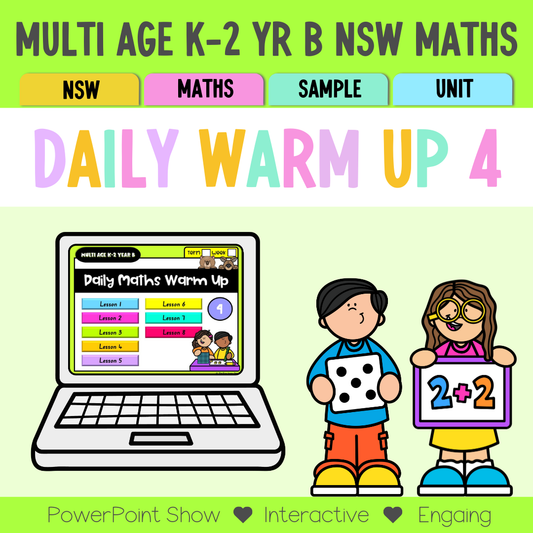 Multi Age K-2 Year B Maths Daily Warm Up Unit 4