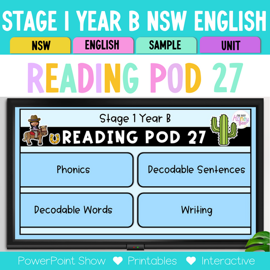 Stage 1 Year B - Year 2 Reading Pod 27 - j, dj, gi