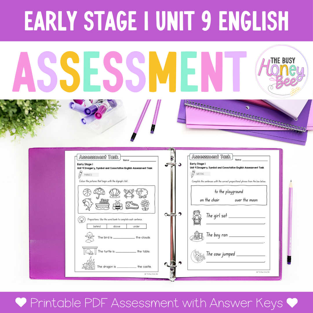 Early Stage 1 English Assessment Unit 9 Imagery, symbol and connotation