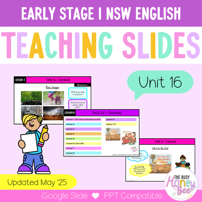 Early Stage 1 Unit 16 NSW Context English Teaching Slides