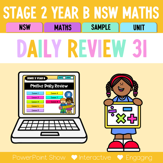 Stage 2 Year B Australian | NSW Math Daily Review | Warm-Up Unit 31
