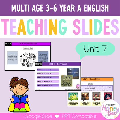 Multi Age 3-6 Year A Unit 7 Narrative English Teaching Slides