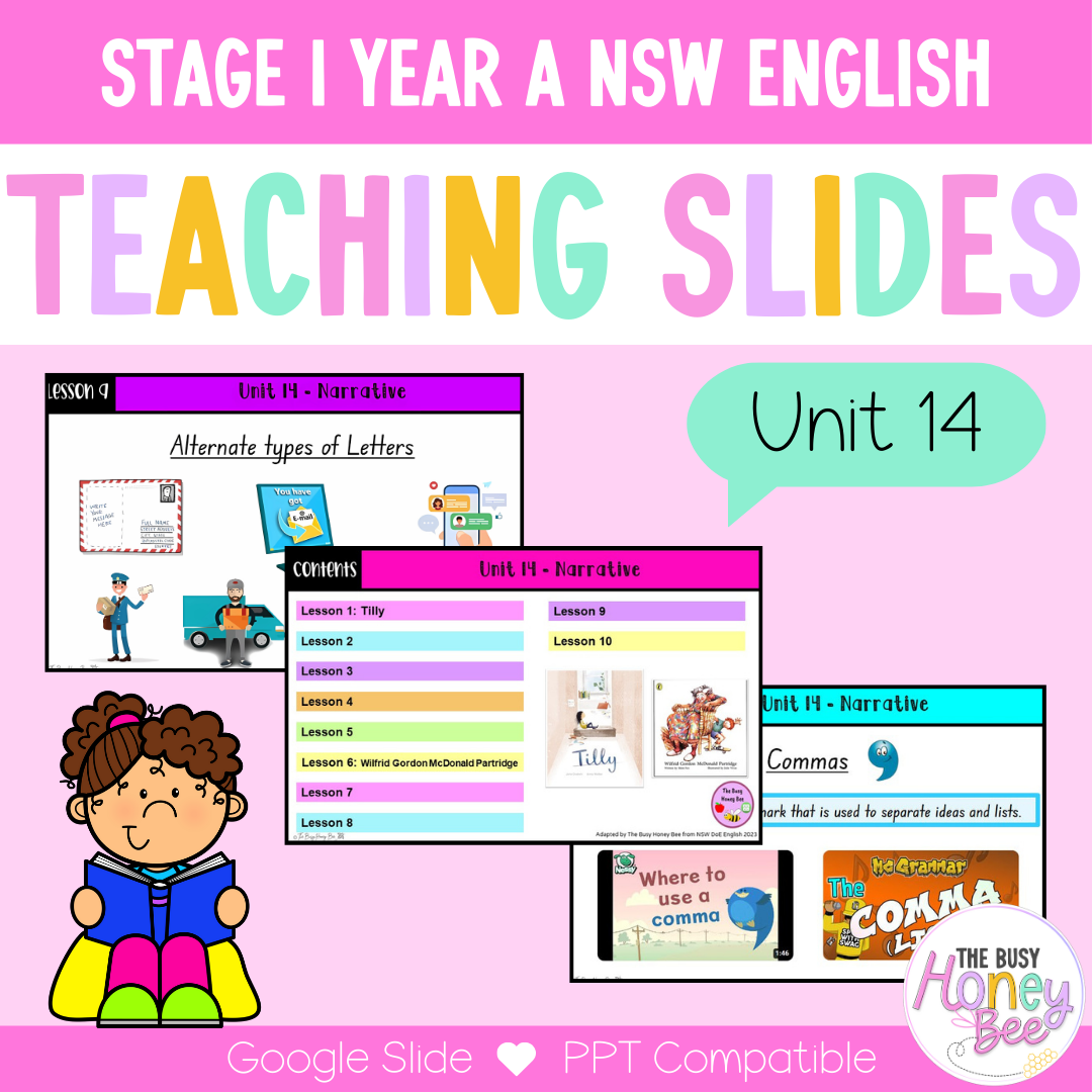 Stage 1 Year A Term 3 English Teaching Slides Mega Bundle