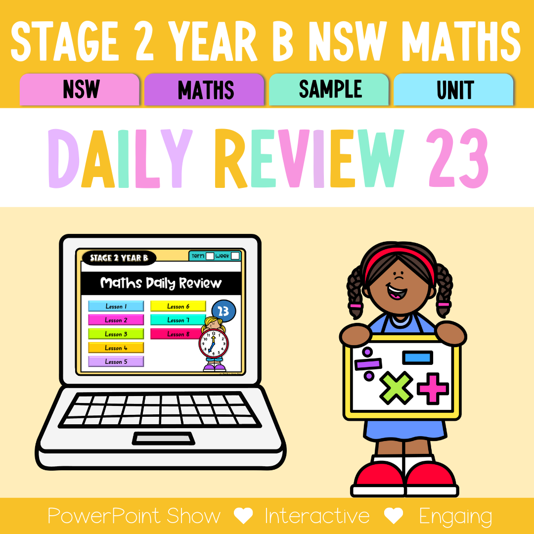 Stage 2 Year B Australian | NSW Math Daily Review | Warm-Up Unit 23