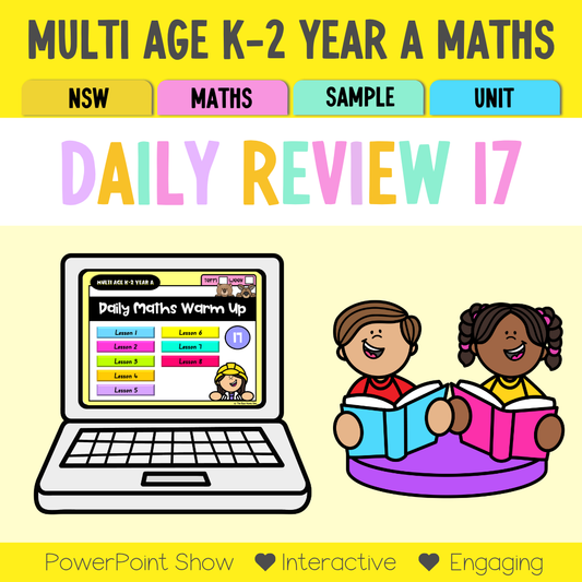 Multi Age K-2 Year A Australian | NSW Maths Daily Review | Warm-Up Unit 17