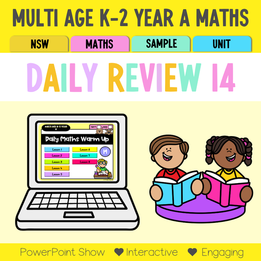 Multi Age K-2 Year A Australian | NSW Maths Daily Review | Warm-Up Unit 14