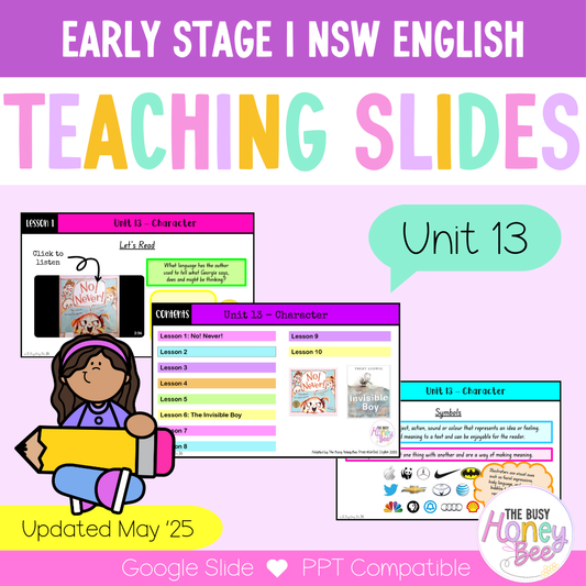 Early Stage 1 Unit 13 NSW Character English Teaching Slides