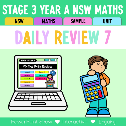 Stage 3 Year A Australian | NSW Math Daily Review | Warm-Up Unit 7