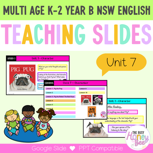 Multi Age Year B Unit 7 Character English Teaching Slides