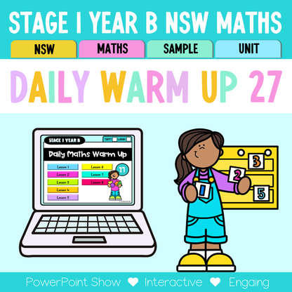 Stage 1 Year B Math Daily Warm Up Unit 27