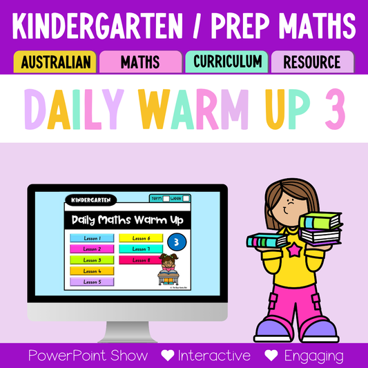 Kindergarten/Prep Australian | Math Daily Review | Warm-Up 3