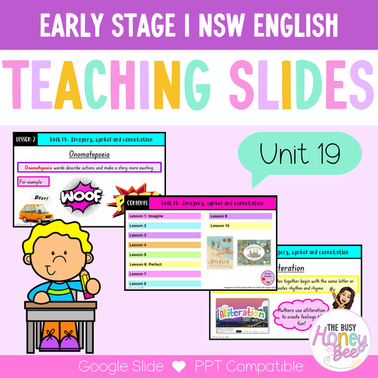 Early Stage 1 Unit 19 Imagery, symbol and connotation English Teaching Slides