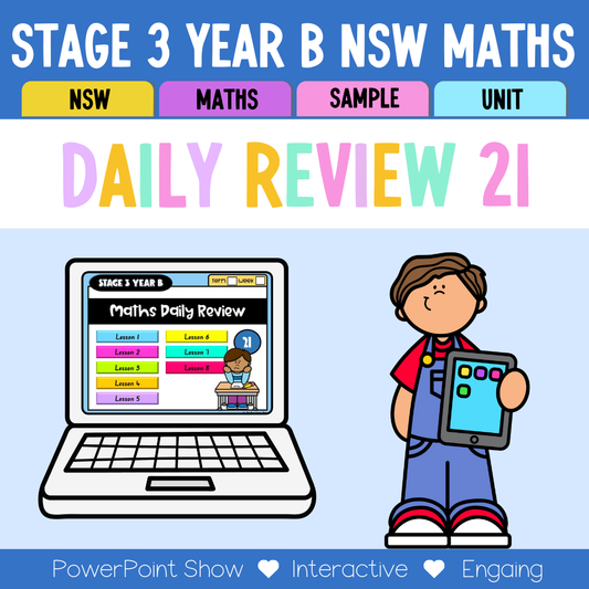 Stage 3 Year B Australian | NSW Math Daily Review | Warm-Up Unit 21