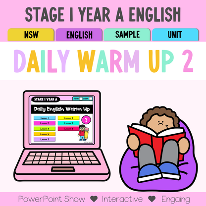 Stage 1 Year A English Daily Warm Up Unit 2