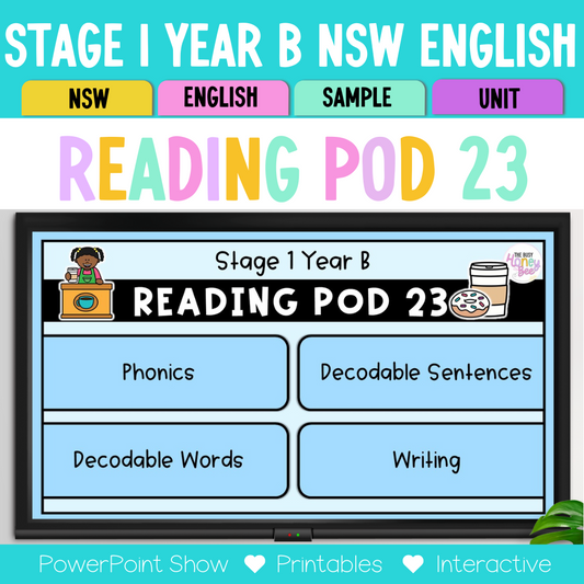 Stage 1 Year B - Year 2 Reading Pod 23 - o, au, a