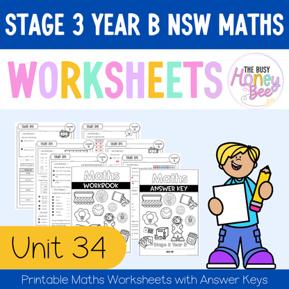 Stage 3 Year B NSW Maths Worksheets Unit 34