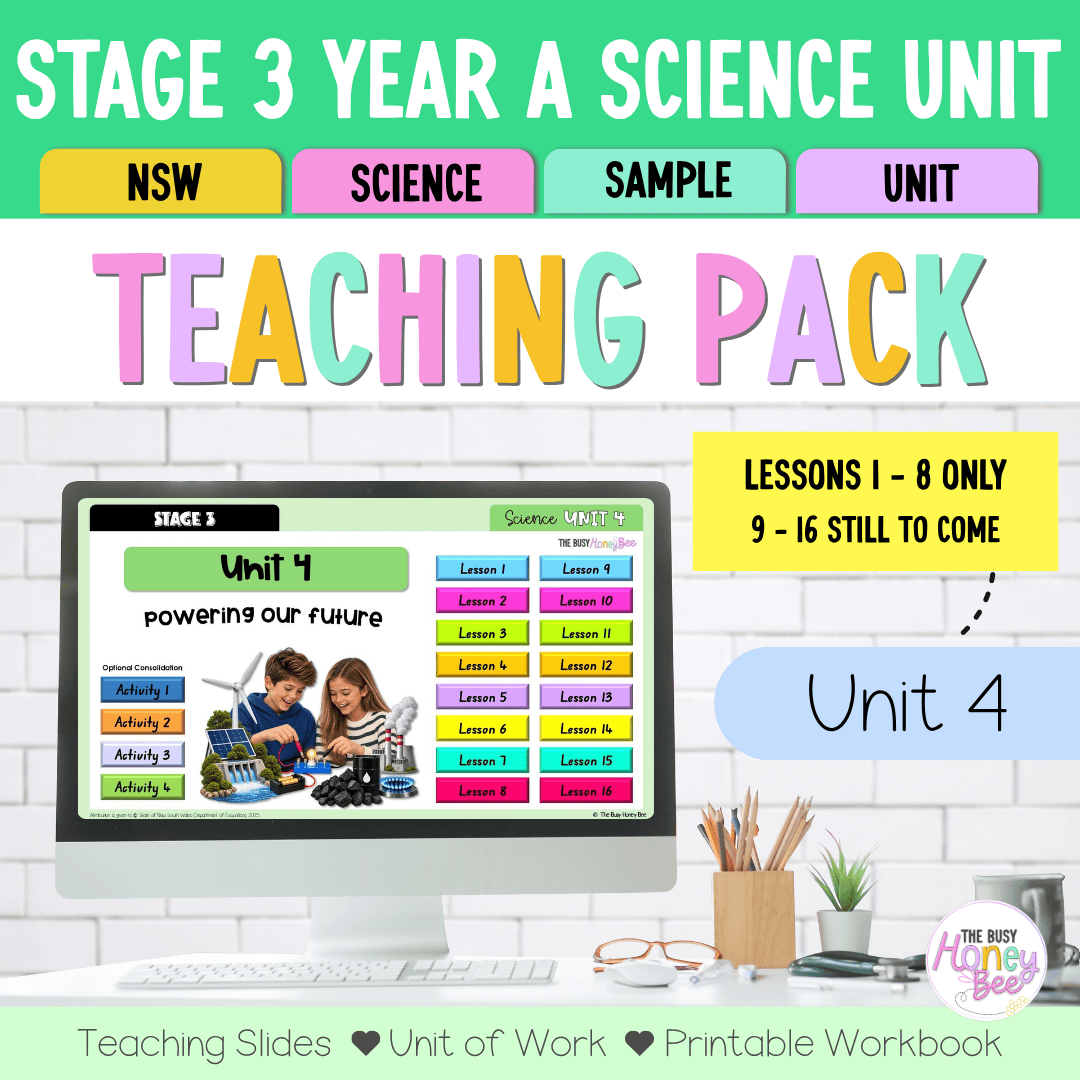Stage 3 NSW Science Sample Unit 4 Teaching Pack 2026