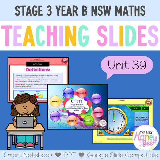 Stage 3 Year B Unit 39 Maths Teaching Slides