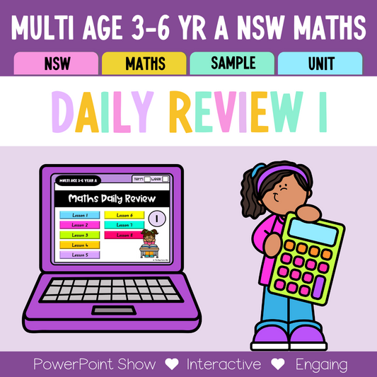 Multi Age 3-6 Year A Australian | NSW Math Daily Review | Warm-Up Unit 1