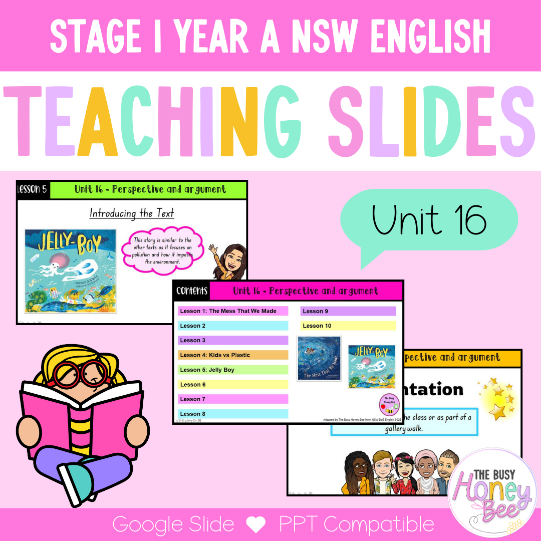 Stage 1 Year A Term 4 English Teaching Slides Mega Bundle