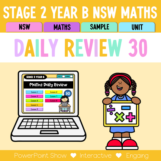 Stage 2 Year B Australian | NSW Math Daily Review | Warm-Up Unit 30