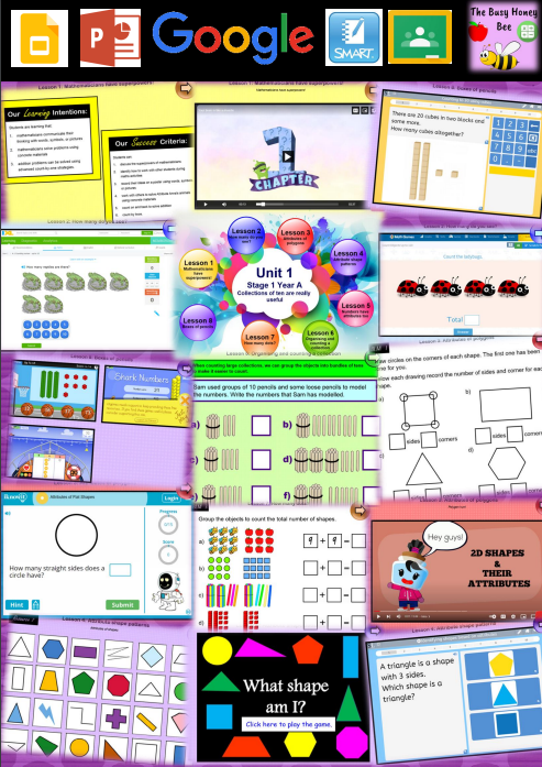 Stage 1 Year A Unit 1 Maths Teaching Slides – The Busy Honey Bee