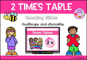 2 Times Table Teaching Slide and Printable Bundle - Teaching Bundle