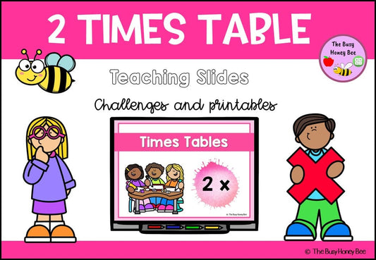 2 Times Table Teaching Slide and Printable Bundle - Teaching Bundle