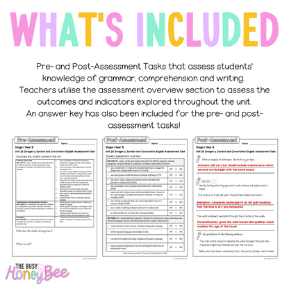 Stage 1 Year B English Pre- and Post-Assessment Unit 25