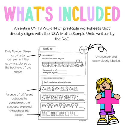 Multi Age K-2 Year A NSW Maths Worksheets Unit 2