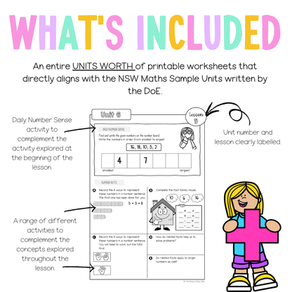 Multi Age K-2 Year B NSW Maths Worksheets Unit 6