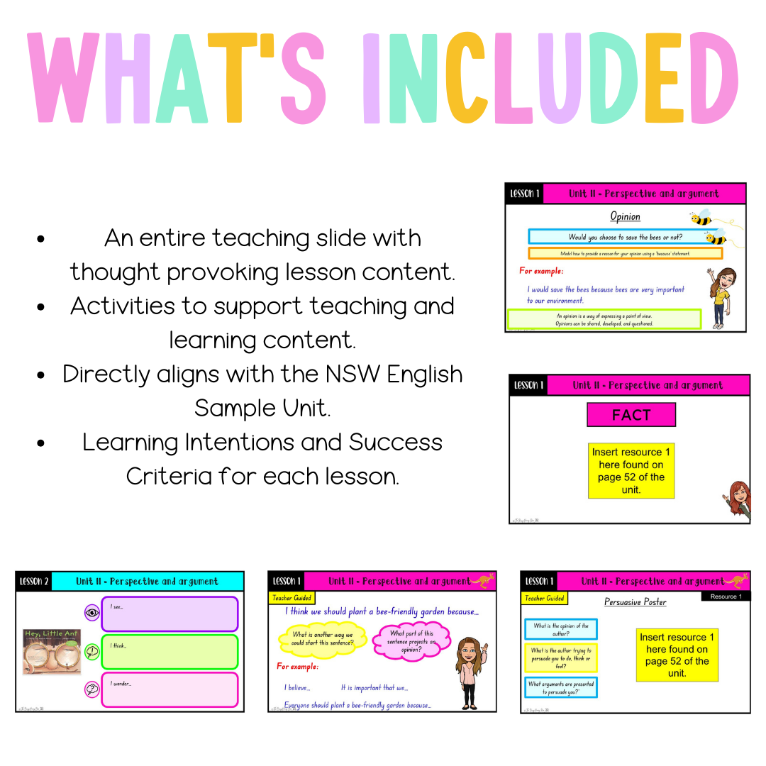 Multi Age Year A Unit 11 Perspective and Argument English Teaching Slides