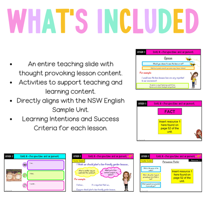 Multi Age Year A Unit 11 Perspective and Argument English Teaching Slides