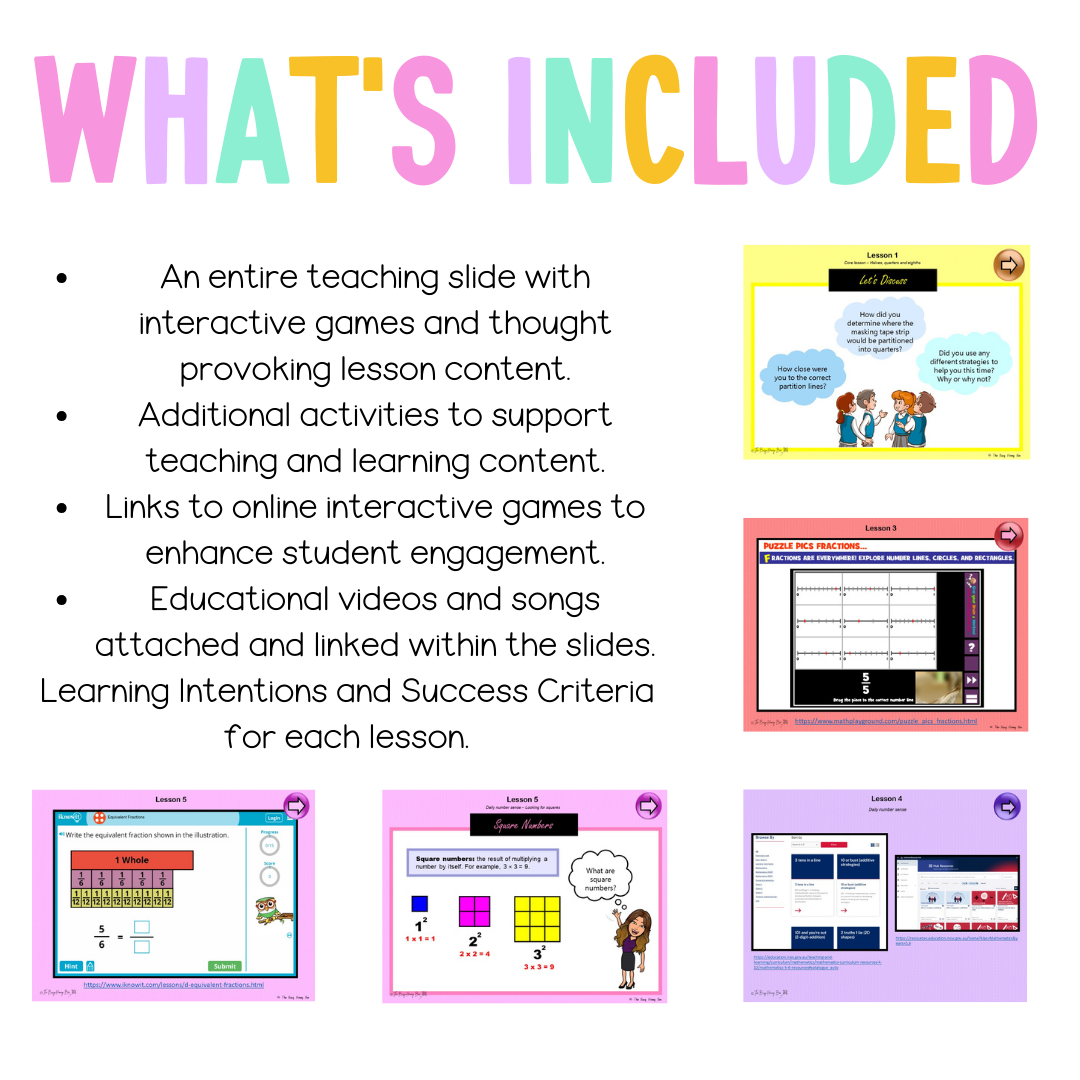 Stage 2 Year A Unit 16 Maths Teaching Slides