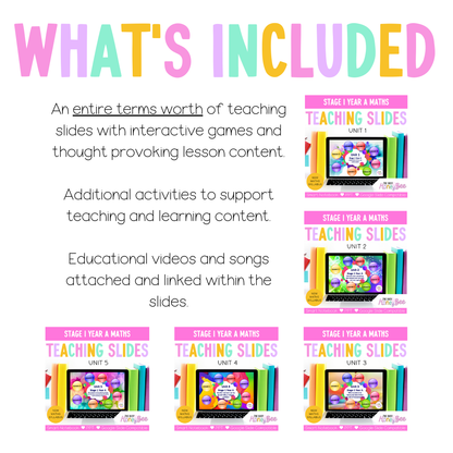Stage 1 Year A Term 1 Maths Mega Bundle