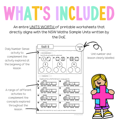 Multi Age K-2 Year A NSW Maths Worksheets Unit 11