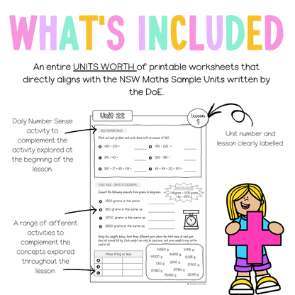 Stage 3 Year B NSW Maths Worksheets Unit 22