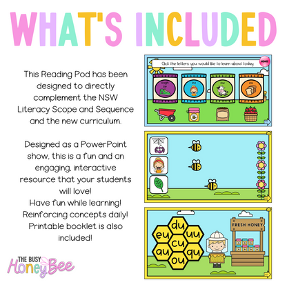 Stage 1 Year A - Year 1 Reading Pod 10 - oe, ou, ow, ea