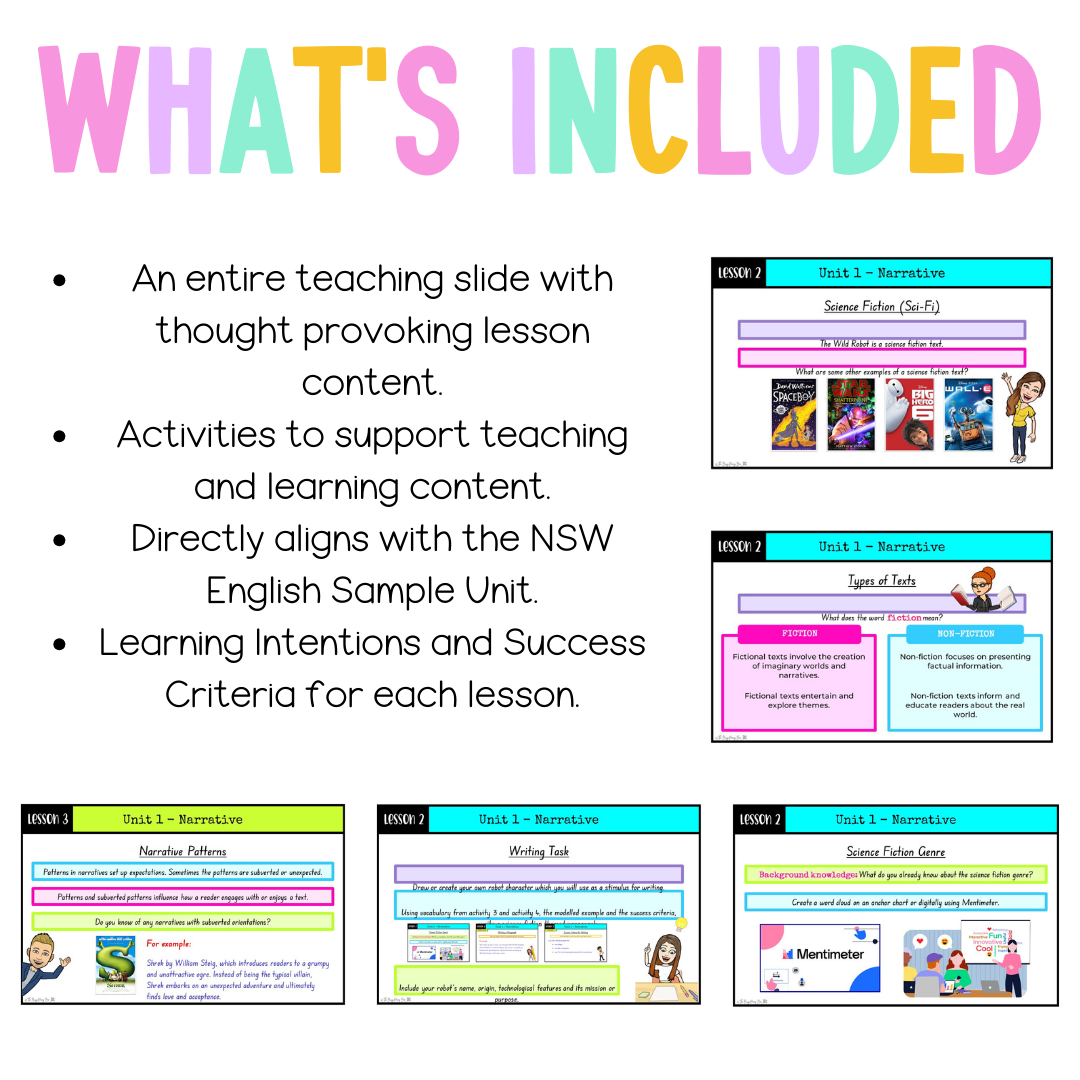 Stage 3 Year A Unit 1 Narrative English Teaching Slides